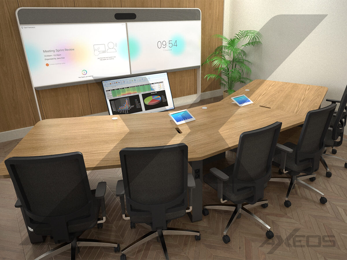 1 Cisco Webex Room 55 Dual and telepresence table - AXEOS