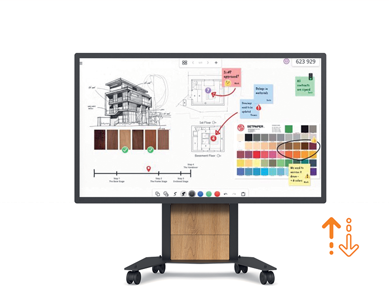 Axeos PIXEL LIFT + 75-inch screen + Wood custom