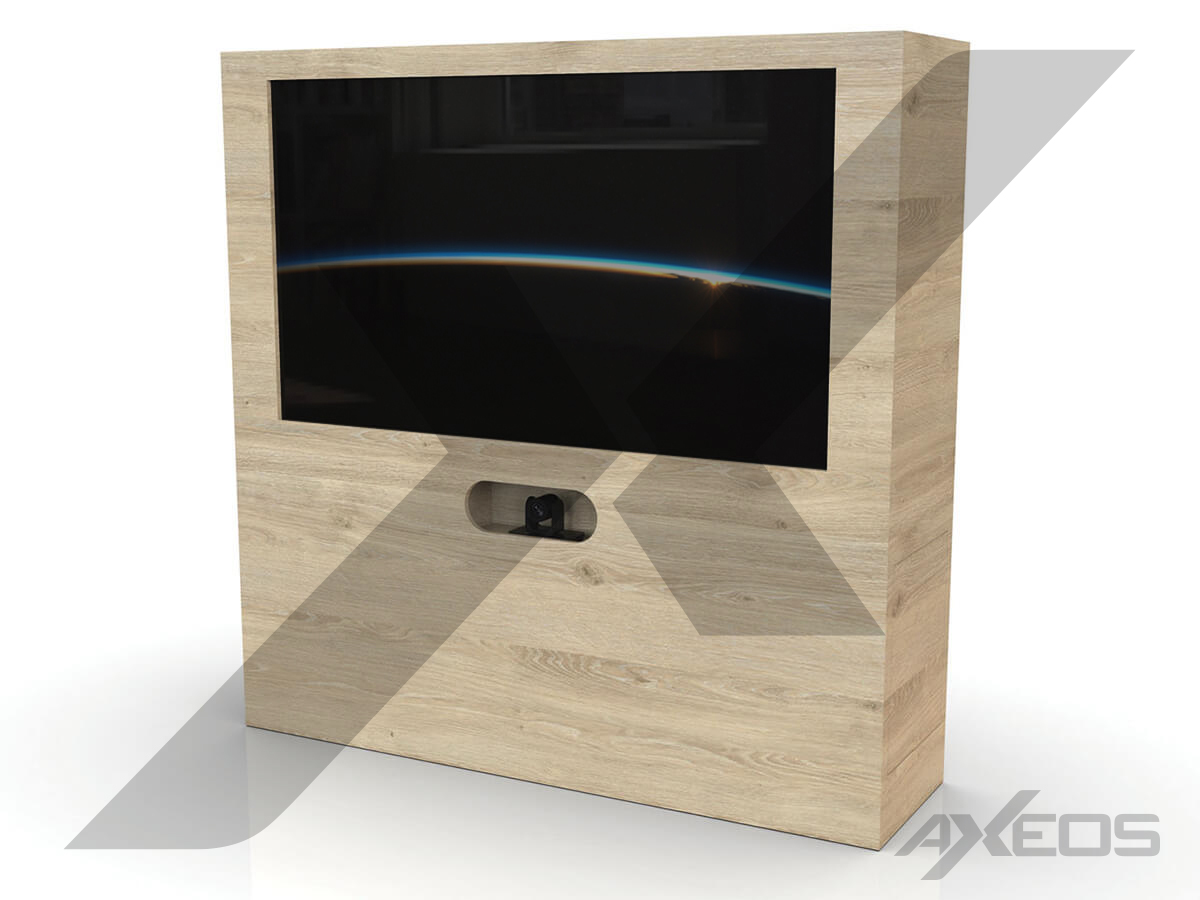 Carpentry furniture with monitor and camera - AXEOS