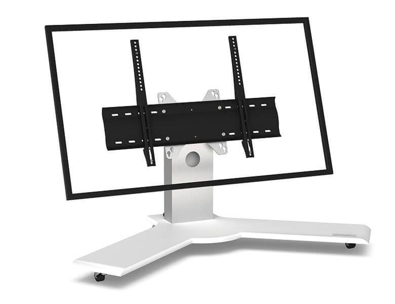 Ekinox-XS - Flat Screen TV Stand - White finish - AXEOS