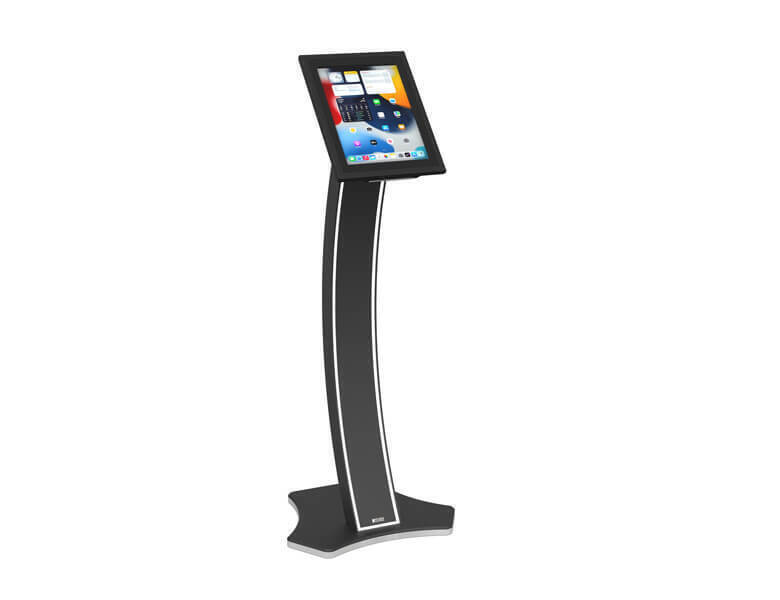 EXIA - tablet display kiosk - Black finish - AXEOS