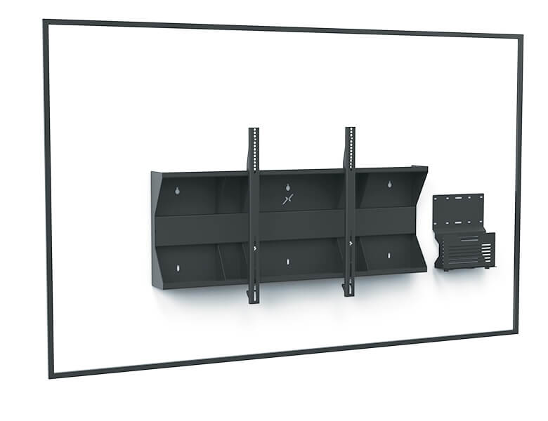 Heavy load wall mount and codec holder - AXEOS