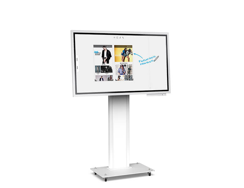 Obox - display stand for Samsung Flip - White finish - AXEOS