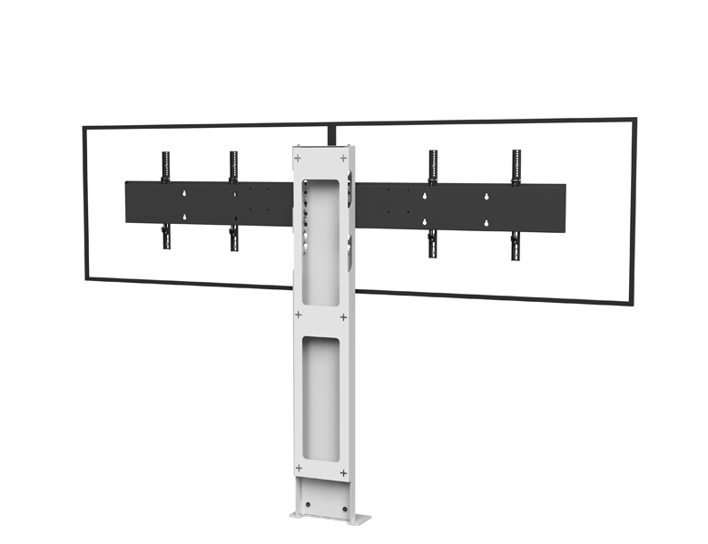 STILIX Display Stand for Dual screens -Rear View- AXEOS