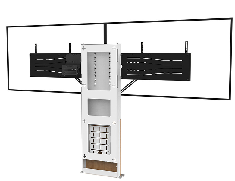 Stilix Wide Dual Screen Videoconferencing for large screens - Rear View - AXEOS