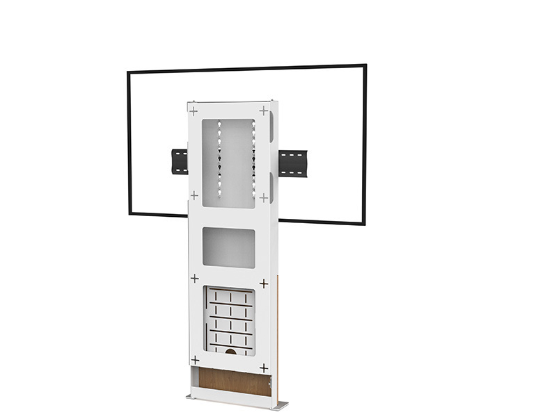 Stilix Wide Single Screen - Digital Signage - Rear View - AXEOS