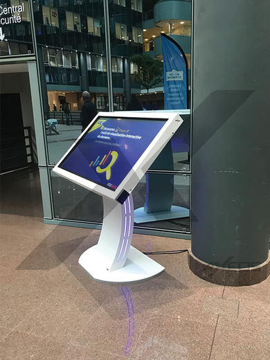 Custom Exia XL - Touch screen kiosk with NFC reader - AXEOS