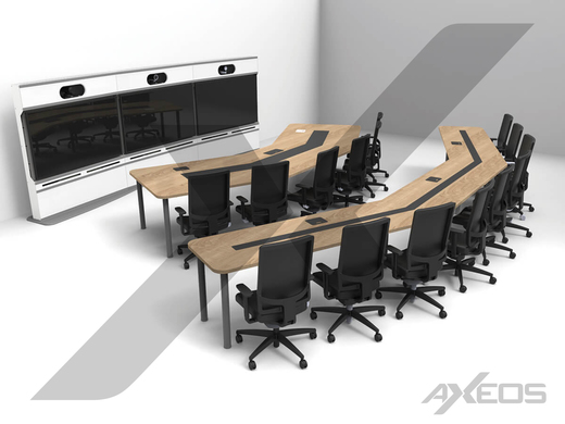 Telepresence table 6 and 9 people and TP furniture - AXEOS