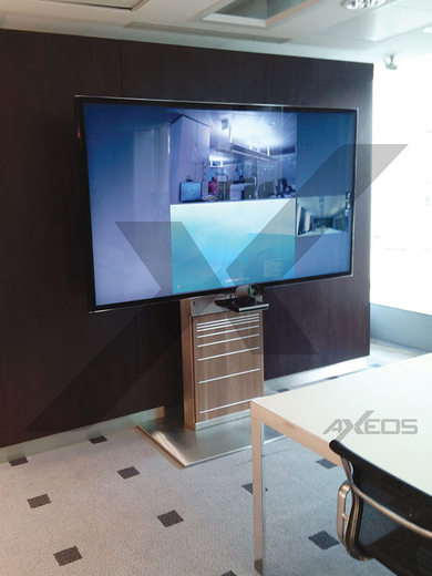 Xenon Wide - Single Screen Stand for videoconferencing - AXEOS
