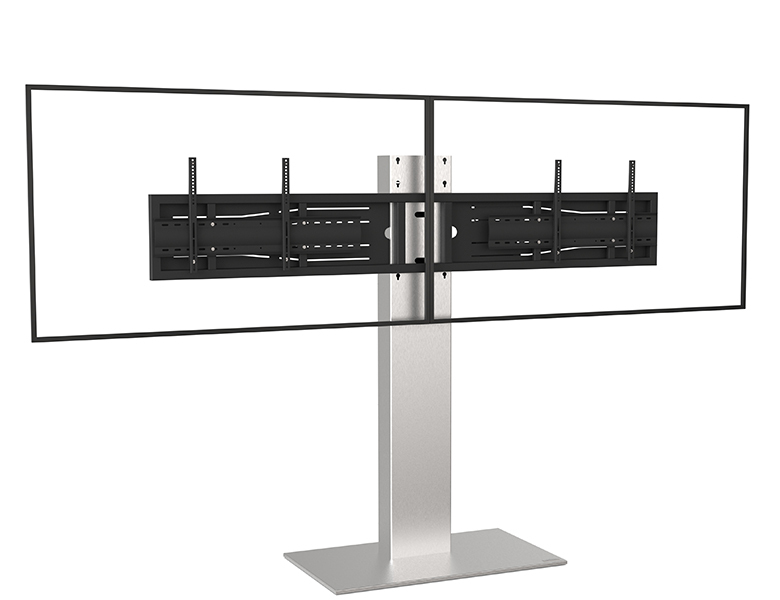 Xenon Dual Screen 70 to 90-inch Display Stand - AXEOS