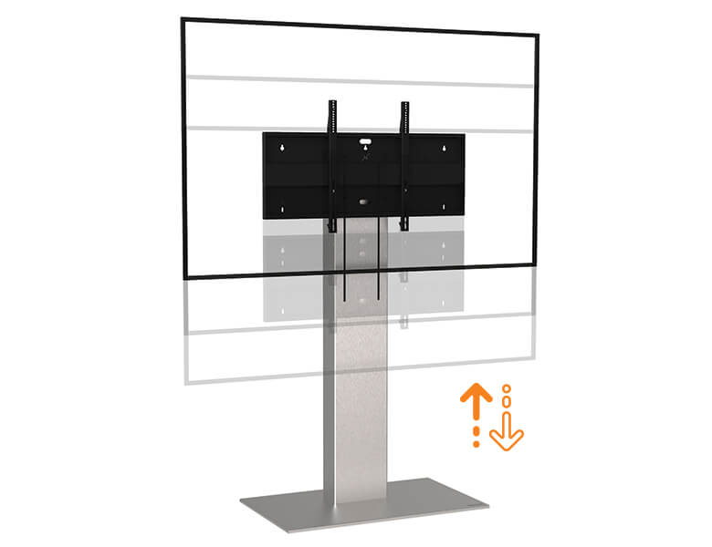 Xenon Touch Lift - Floor Stand for large touch screen - Digital Signage - AXEOS
