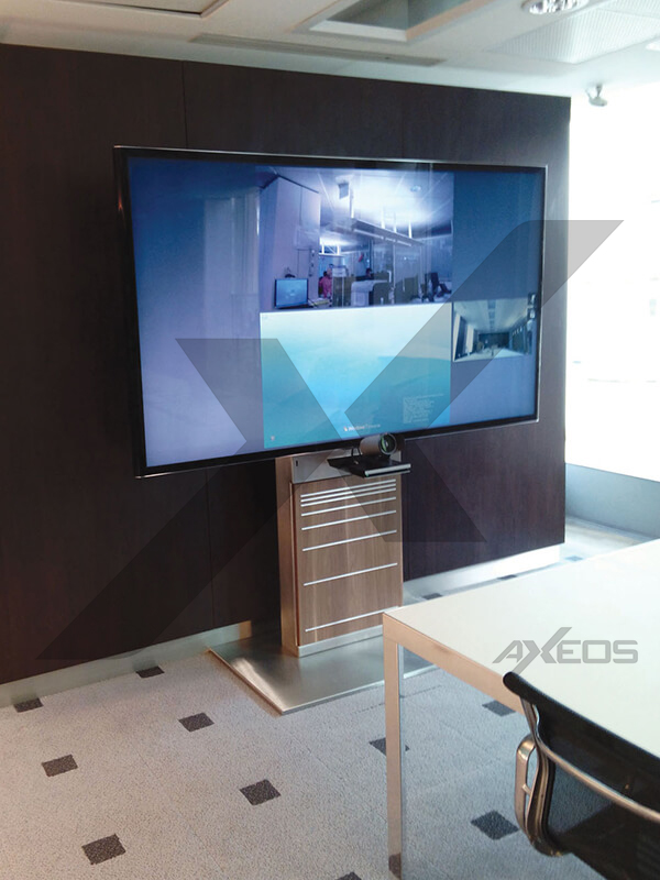Xenon Wide - Single Screen Stand for videoconferencing - AXEOS