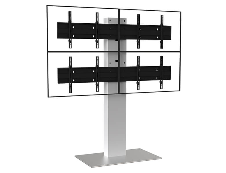 Xenon X4 4 Screens Floor Stand for Digital Signage - AXEOS