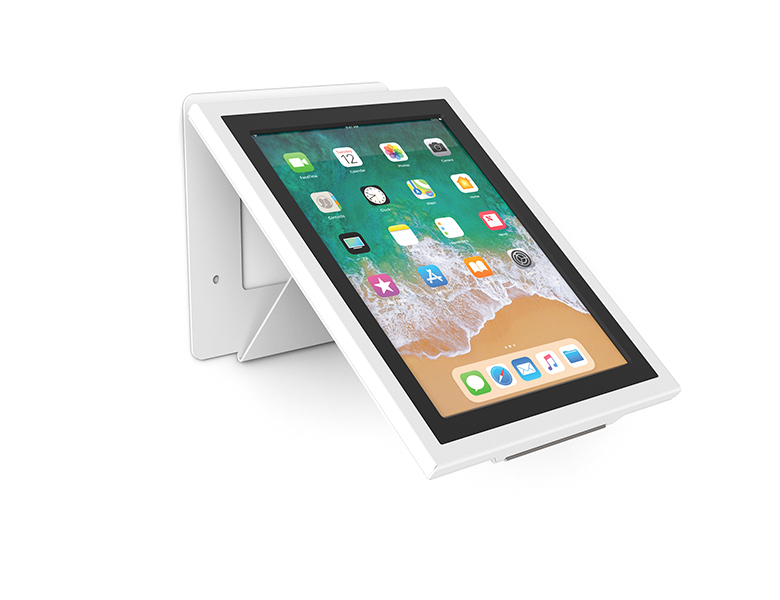 Xoos-M white - ipad kiosk - AXEOS